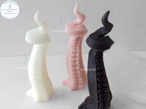 Molde de Silicona 3D de Tentáculo de Pulpo Estilo Kraken para Vela M586