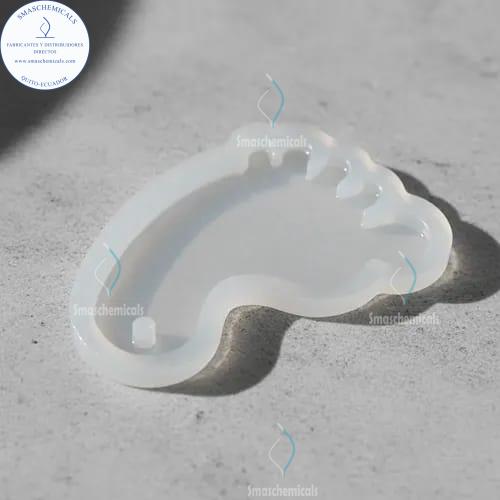 Molde de Silicona de Huella de Pie de Bebé para Llaveros de Resina M583