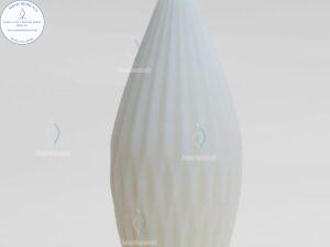 Molde de Silicona 3D para Florero o Jarrón Geométrico Ondulado M589