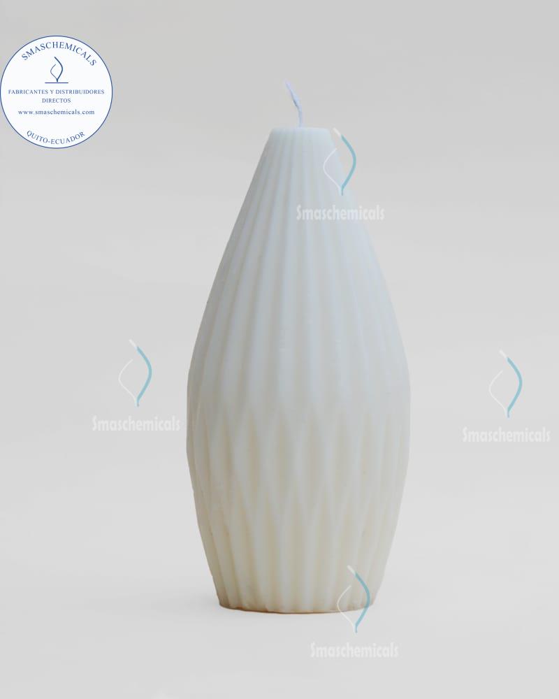 Molde de Silicona 3D para Florero o Jarrón Geométrico Ondulado M589