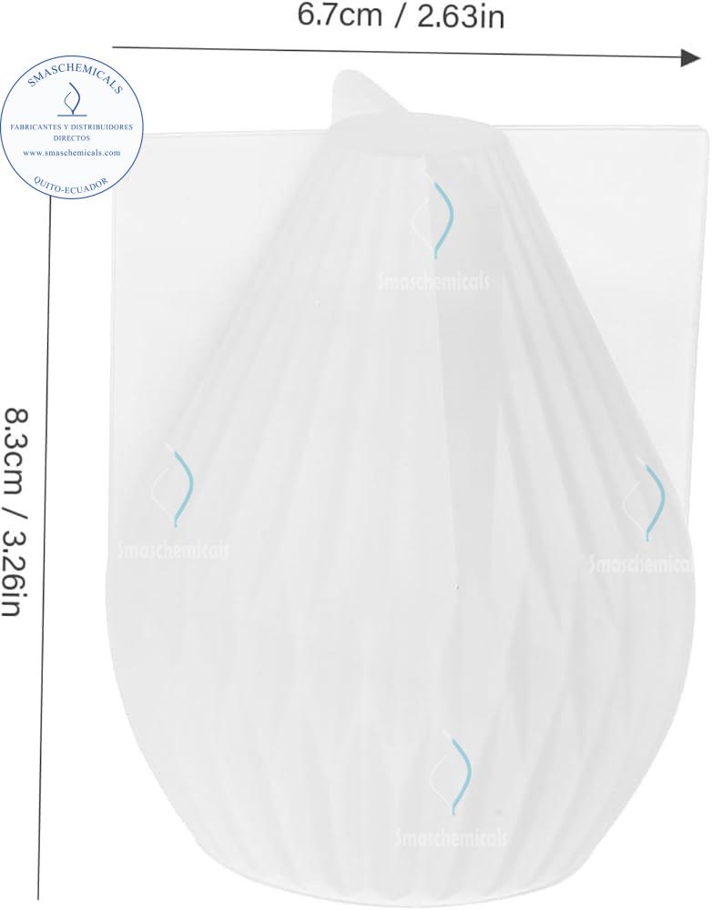 Molde de Silicona 3D para Vela Geométrica Facetada en Forma de Gota M594 - Imagen 2