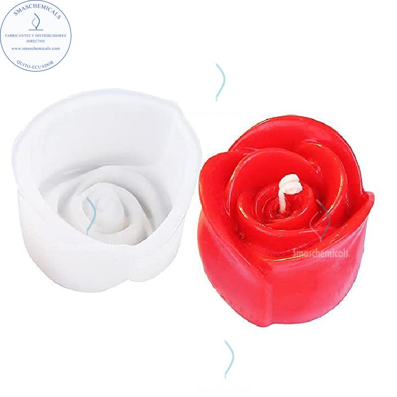 Molde de Silicona 3D de Rosa para Velas Florales, Jabones Artesanales M597 - Imagen 3