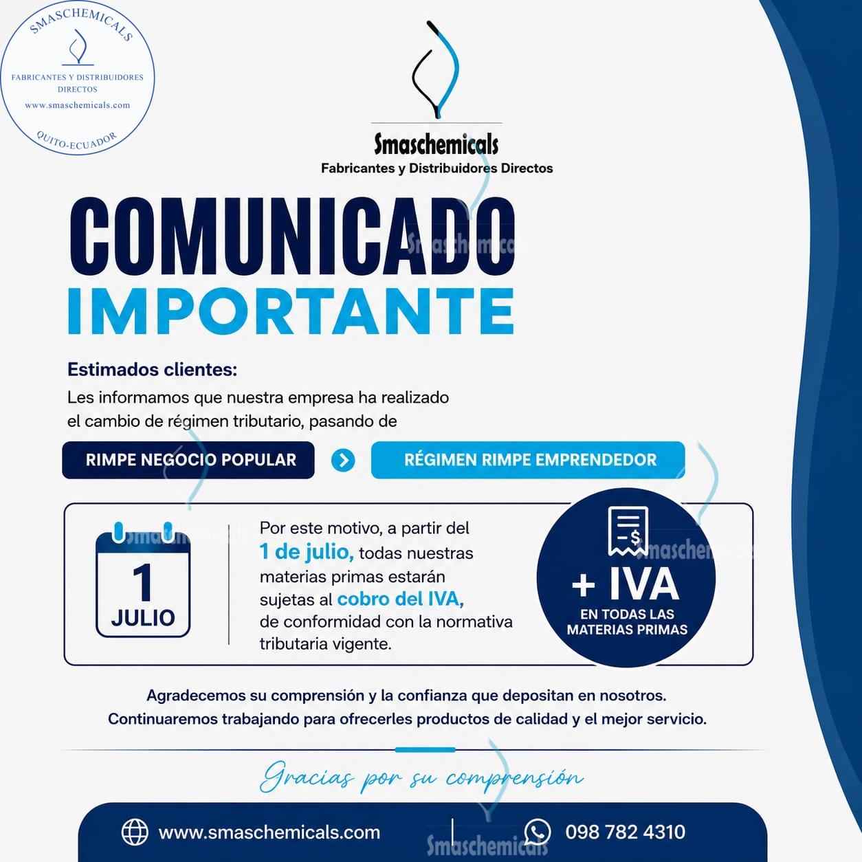 comunicado de iva