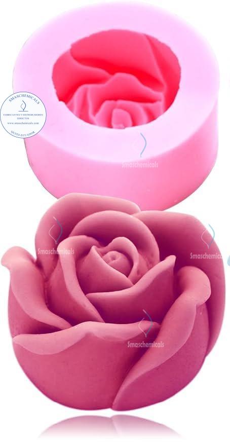 Molde de Silicona 3D de Rosa M607